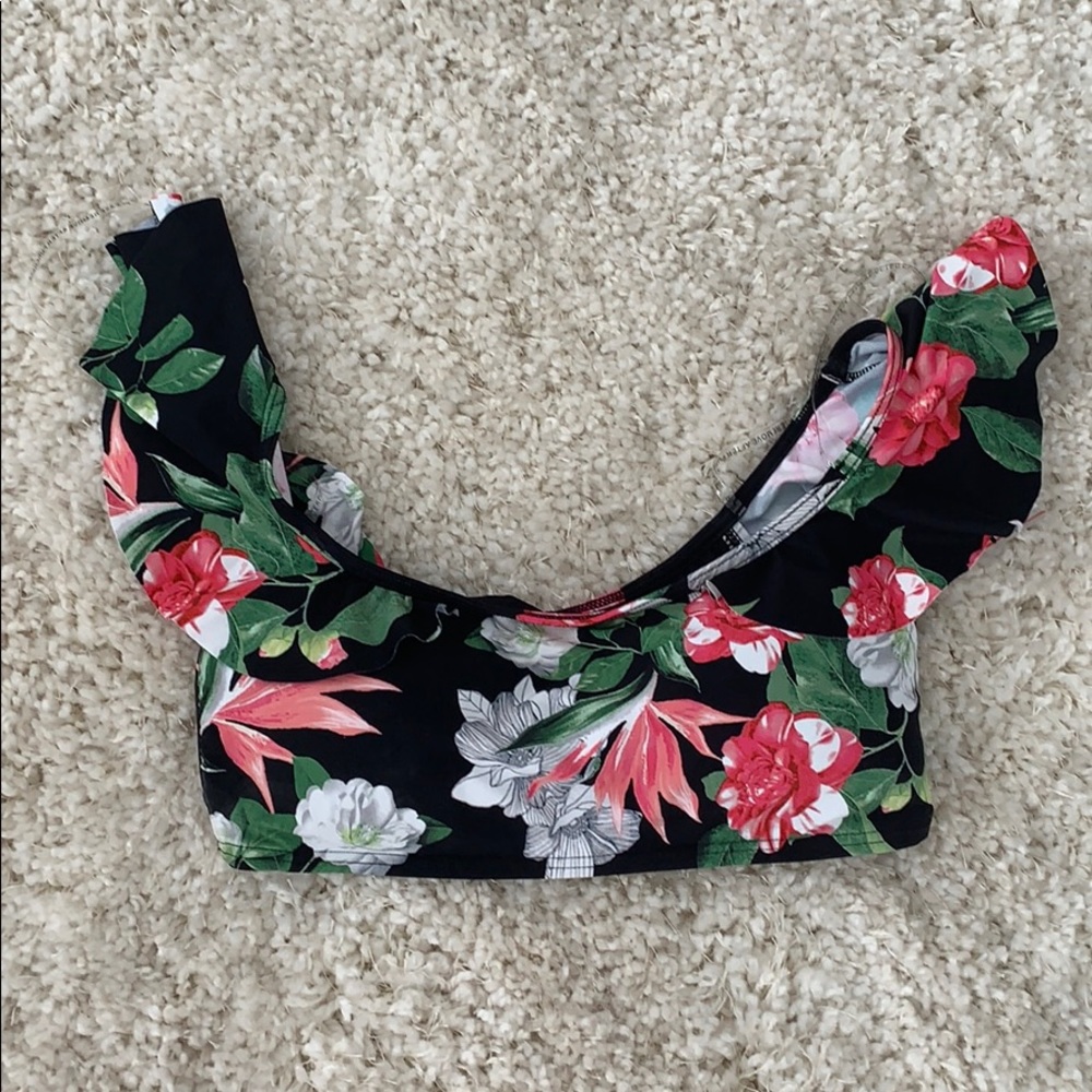 Tropical swimsuit top